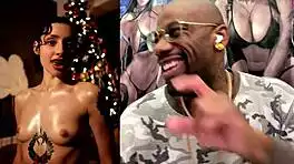 Mature Trans Babe Grips Veiny Hard Girl Cock