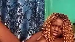 tiny teen fingers her deep ebony pussy till she squirts everywhere 💦🔥😍