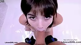 Producer Seduces Shy Brunette Model in Audition