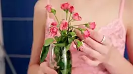 Chloe Moretta's Innocent Russian Virgin Shower Masturbation Debut