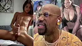 Tight petite teen begs anal as trans cock explodes