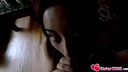 this bratty young cutie gets punished hard in the garage for coming home late with cock sucking and rough fucking