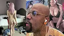 Tight petite teen begs anal as trans cock explodes