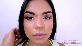 Sexy latina model pounded hard in pov casting couch audition