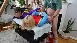 batgirl and supergirl quiver in forced bliss