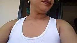 Latina teen exposes dripping wet pussy on balcony neighbor watches bedroom masturbation