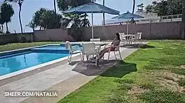 neighbor invites me over for netflix in her cozy apartment