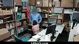 you caught this shoplifter teen now fuck her hard as punishment in garage