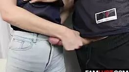 Experienced guy pounds tight young snatch in intense pov session