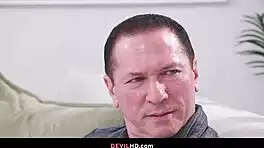 anal cutie satine summers chokes on monster cock deepthroat before assfucking creampie