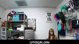 i catch hot redhead teen stealing panties then punish her sexually