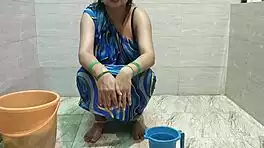 milf fucks hard while cleaning laundry chores