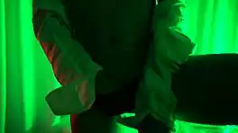 Yaira Touches Tits and Pussy While Brushing Hair in House