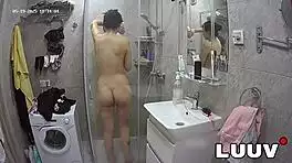 luuv alice loves showing off her morning shower exhibitionism on cam