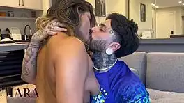 Hey Brazil, watch this horny Argentine slut ride fat cock wildly!
