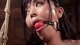 petite asian lesbian delves into subtle lezdom bondage play