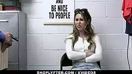 Curvy Shoplifter Paige Owens Bent Over for Officer’s Hard Anal Lesson