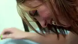 Watch your hot young babe eagerly take massive black cock deep and hard