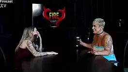 just joana sizzles in fire cast highlights with baby fire sheer red