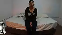 Fresh 18-Year-Old Latina Brunette Eager for Intense Cock Riding Session