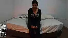 Fresh 18-Year-Old Latina Brunette Eager for Intense Cock Riding Session