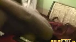 ebony teen's perfect blowjob slurps big black cock before hard ass pounding pov