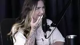 Debora Esteves teases in wild see-through red interview full of Brazilian putaria part 5