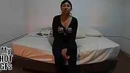 Fresh 18-Year-Old Latina Brunette Eager for Intense Cock Riding Session