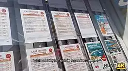 Dorky cuckold watches girlfriend's cash fuck with total stranger