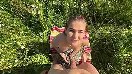 baby your wet pussy looks perfect for my cock missionary then doggy cumshot outdoors?