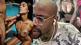 imagine this tight shaved teen pussy creampied leaking cum after interracial fingering