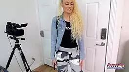 Amateur Blonde Milf Deepthroats Sloppily Before Pussy Pounding Cum Swallow