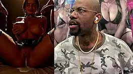 imagine this tight shaved teen pussy creampied leaking cum after interracial fingering