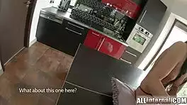 casual teen casting interview ends with internal creampie