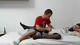 Waking Sleeping Girlfriend Midnight Fuck Missionary Creampie Moaning