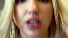 Britt Blair's soaked blouse clings tight after drenching, craving forbidden bedroom heat