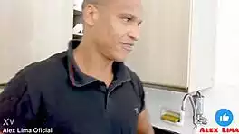 sexy latina client offers pussy to me and helper in wild interracial orgy