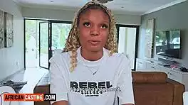 Desperate Cute Ebony Big Tits Craves White Cock Deepthroat