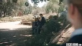 lexi lore big ass blonde teen double penetration threesome pounding