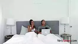 latina milf with big tits preps shy guy for his first date fun