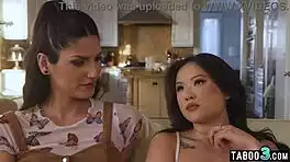 damn petite asian lulu chu ends up riding latina shemale cock in truth or dare