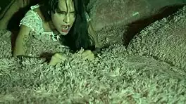 Stunning blue-eyed brunette with small tits and tight pussy rides huge cock like a wild amazon in bedroom