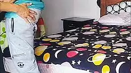 Petite Latina Super Deepthroat Blowjob Bent Over Doggystyle While Husband Away