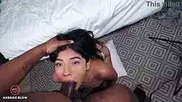 sofia velez sucks monster bbc with cute braces