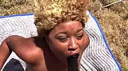 Pornstar Porsha Carrera Strap-On Pounds Nina Rivera on Outdoor Beach