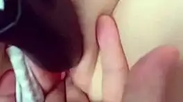 curious babe caught masturbating gets her tight pussy filled with cum