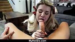 young babe pulls out hard cock for pov riding pics