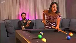 Slim Effy Endures Brutal Anal Gape and Inverted Blowjob on Billiard Table with Desk Pounding
