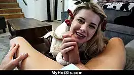 young babe pulls out hard cock for pov riding pics