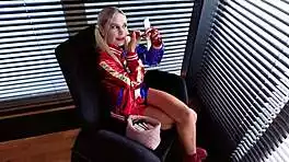 horny blonde babe lola myluv ties petite guy for hard taboo punishment creampie fuck